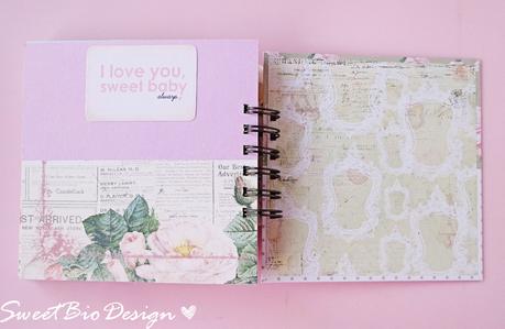 Mini Album Bimba Shabby - Baby Girl Shabby mini album