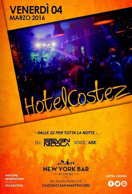 4/3 Steven Nicola (dj), Abe (voice) @ New York Bar by Costez - Cazzago (BS)