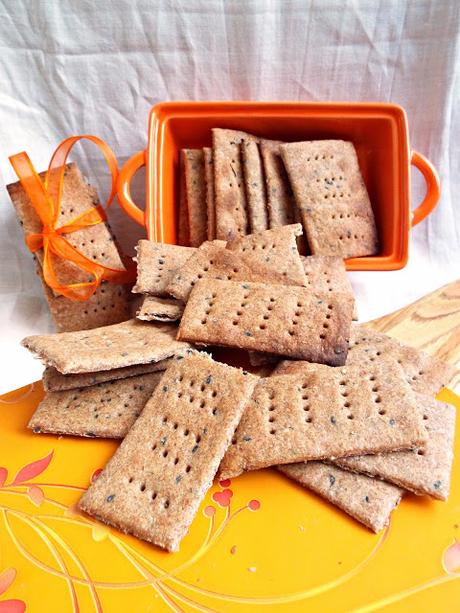 Crackers di segale con lievito madre