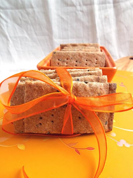 Crackers di segale con lievito madre