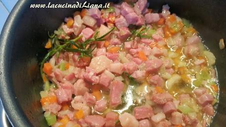 Minestra di Avena con Fagioli Borlotti (in pentola a pressione Acticook Lagostina)