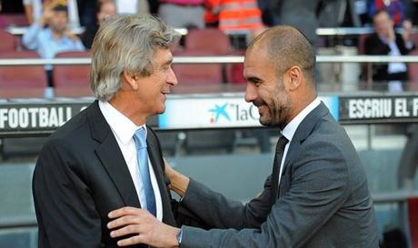 Pellegrini, già pronta la nuova panchina? guardiola-pellegrini