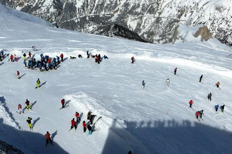 sciare sulla marmolada