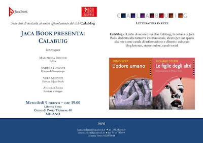 9 marzo presentazione della collana Calabuig