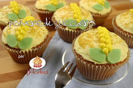 cupcake mimosa festa della donna ricetta pasta di zucchero woman day cake design 