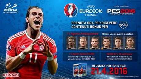 È Gareth Bale l'atleta della copertina di PES UEFA Euro 2016