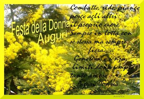 AUGURI A TUTTE LE DONNE E FOCACCINE ALLE PATATE