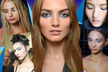 Il trucco occhi è azzurro per la Primavera-Estate