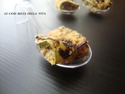 Involtini di zucchina con pangrattato aromatizzato