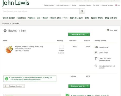 Prosecco Gummies SugarSin ancora disponibili per l'acquisto da John Lewis Prosecco Gummies, il Regno Unito della contraffazione Made in Italy