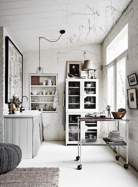 Un monolocale total white a Melbourne dettagli home decor