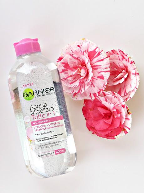 Garnier acqua micellare pelli sensibili per la beauty routine di ogni make-up addicted