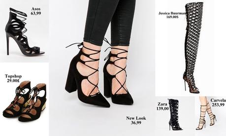 Shopping tips: Lace-up sandals & caged heels