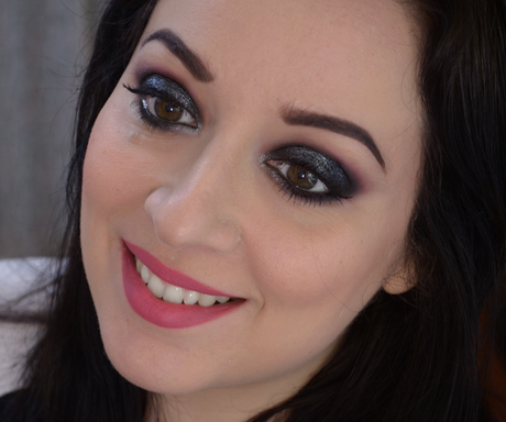 Trucco nero glitter