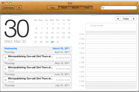 Mac OS X Lion beta 2:ecco le prime novità Nuovo design per iChat e iCal.