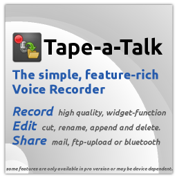 tape a talk Tape a Talk Voice Recorder, miglior registratore vocale per Android