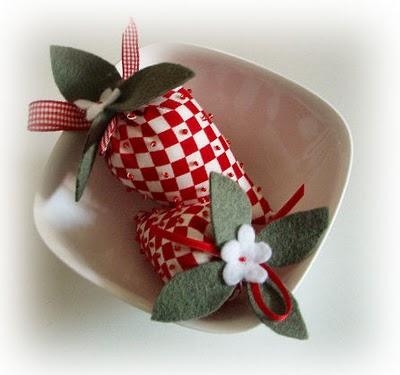 Cucito creativo: fragoline segnaposto Cucito creativo: fragoline segnaposto