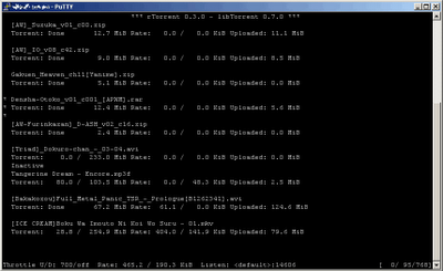 rTorrent , client a riga di comando per scaricare file e programmi utilizzando la rete BitTorrent