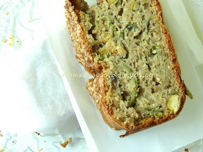 Cake salato con ceci, rucola e farina integrale di grano saraceno