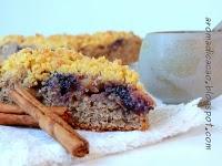 Torta di grano saraceno con mele, marmellata e crumble di mais