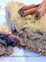 Torta di grano saraceno con mele, marmellata e crumble di mais