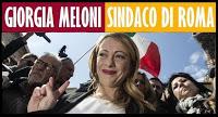 Giorgia Meloni si candida a Sindaco di Roma.