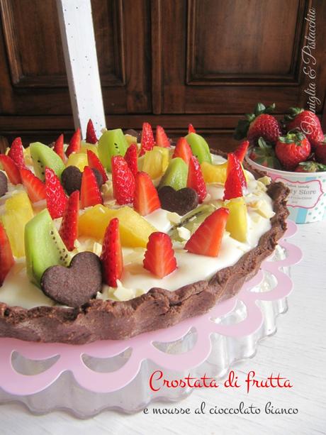 Crostata di frutta con mousse al cioccolato 