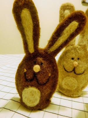 NEEDLE FELT BUNNIES