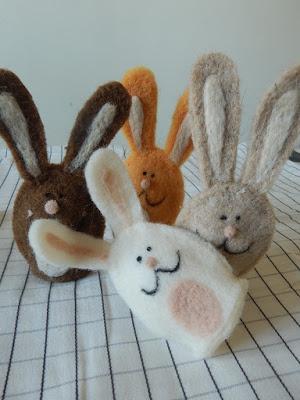 NEEDLE FELT BUNNIES