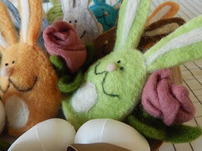 NEEDLE FELT BUNNIES