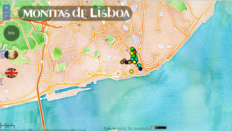 Montras de Lisboa di Nicola De Innocentis, una mappa insolita della città