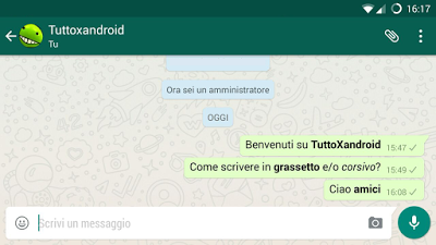 Come inserire il grassetto e il corsivo su Whatsapp? Ecco il link Download