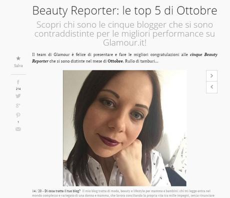 Le mie interviste come Beauty Reporter per Glamour.it