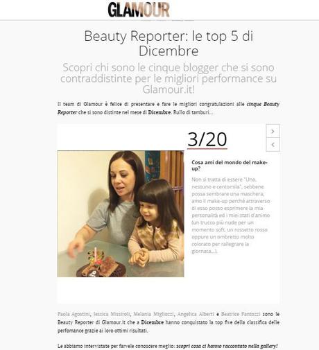 Le mie interviste come Beauty Reporter per Glamour.it