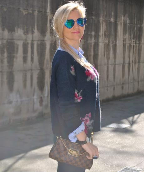 outfit blu blue outfit camicia azzurra come abbinare la camicia azzurra occhiali a specchio borsa louis vuitton orologio daniel wellington outfit primaverili spring outfit outfit marzo 2016 march outfit mariafelicia magno fashion blogger color block by felym fashion blogger italiane fashion blog italiani fashion blogger milano blogger italiane blogger italiane di moda blog di moda italiani ragazze bionde blonde hair blondie blonde girl fashion bloggers italy italian fashion bloggers influencer italiane italian influencer