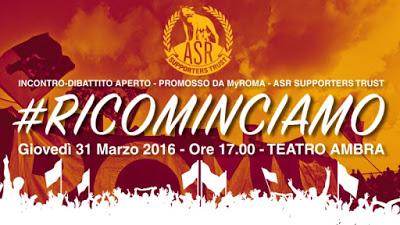 #RICOMINCIAMO - Incontro tra i tifosi e l'ufficio SLO AS Roma promosso da MyRoma ASR Supporters Trust