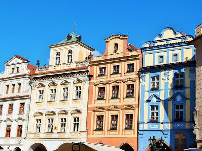 I colori dei palazzi di Praga.