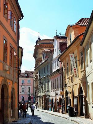 I colori dei palazzi di Praga.