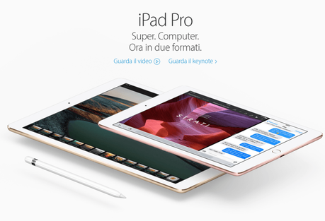 Infografica dell’ iPad Pro da 9.7 pollici, ecco tutte le carateristiche, il design e i prezzi