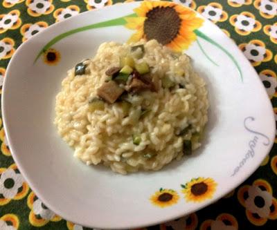 Risotto con funghi e zucchine Risotto con funghi e zucchine