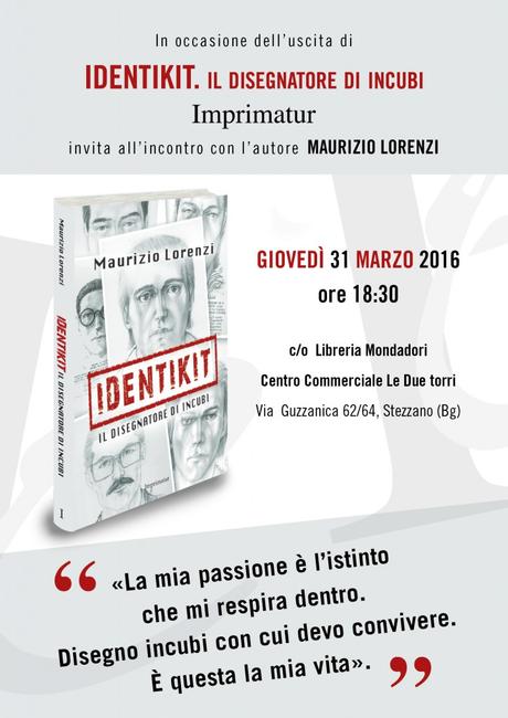 Anteprima nazionale  di “Identikit – Il disegnatore di incubi” – 31 marzo 2016