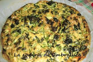Frittata di aglio ursino al forno Frittata di aglio ursino al forno