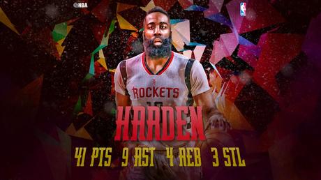 Notte NBA – 03/04/2016: Harden tiene in vita i Rockets, Warriors a 69 vittorie, Griffin is back James Harden - © 2016 twitter/nbastats