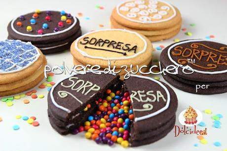 polveredizucchero.it biscotti con sorpresa cake design cake art frolla pastafrolla cacao vaniglia zuccherini confetti