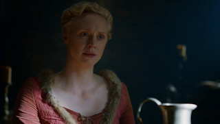 Guendoline Christie che interpreta Brienne di Tarth Guendoline Christie che interpreta Brienne di Tarth