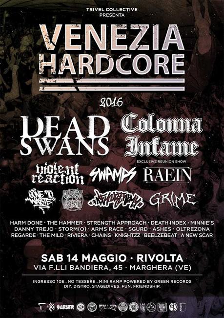 Venezia Hardcore Fest 2016 – Sabato 14 maggio – Rivolta di Marghera VEHC2016