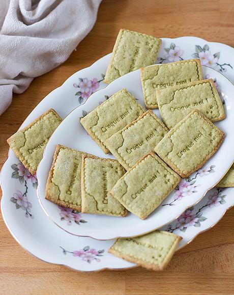 Biscotti all’olio d’oliva e tè Macha biscotti tè macha