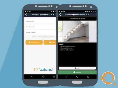 Fazland, l’app che rivoluziona il mondo dei preventivi da mobile fazland videosopralluogo
