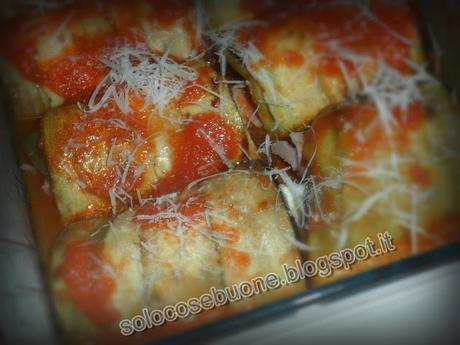 Involtini di melanzane al forno Involtini di melanzane al forno