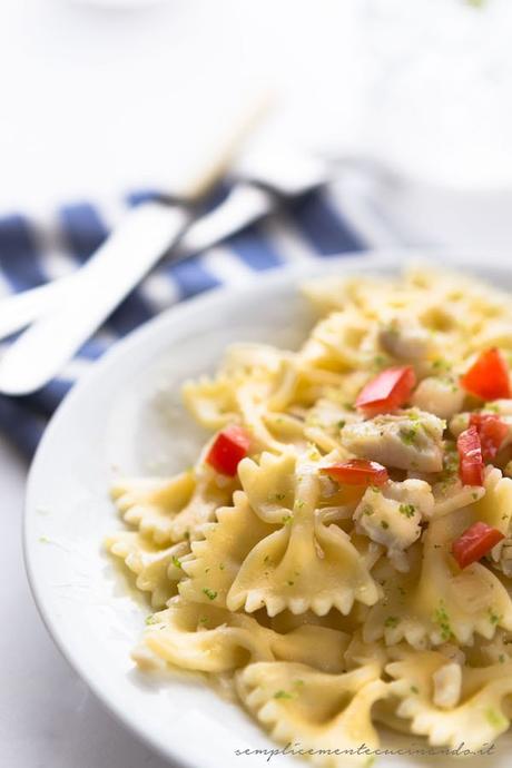 Farfalle al ragù bianco di cernia Farfalle al ragù bianco di cernia